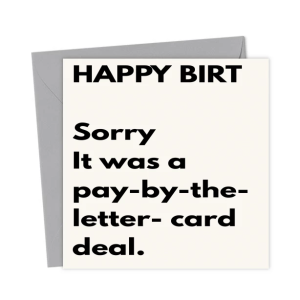 cheap birthday card
