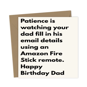 Funny rude birthday card – dysfunctional family humour