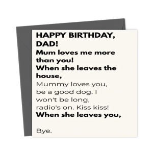 From the dog funny card