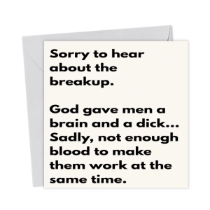 Funny, break up card