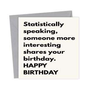 Funny Insult Birthday Card